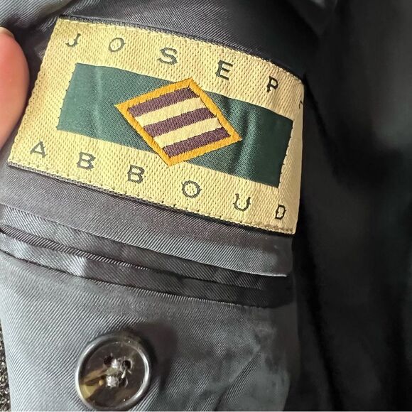 Men's Joseph Abboud 3 Button Tweed Tan/Brown Wool Blazer Size 44R - Picture 8 of 12